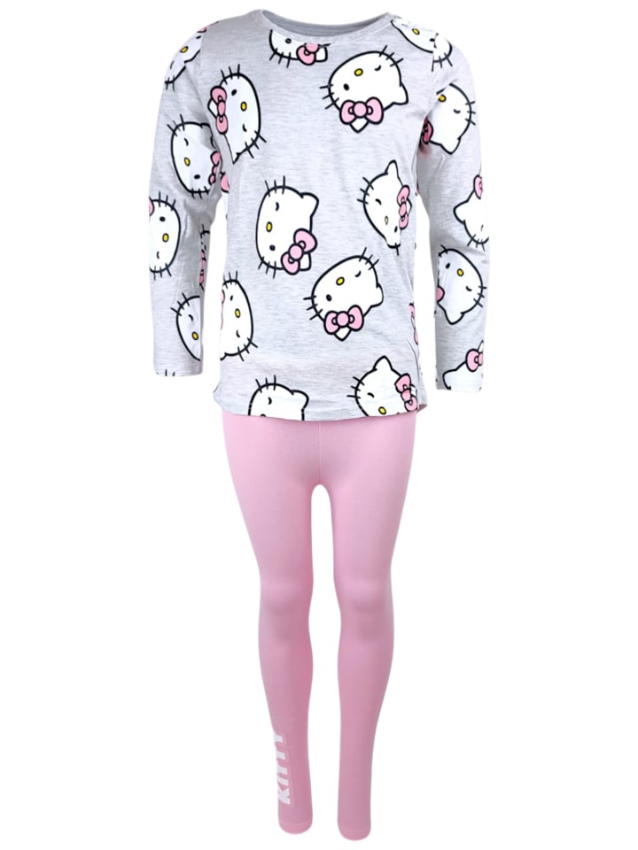 Schlafanzug Hello Kitty in Grau