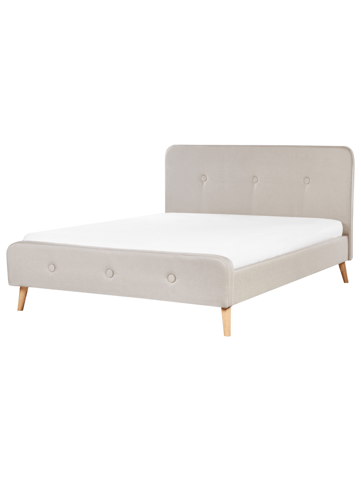 2-tlg Doppelbett RENNES in Beige/Braun