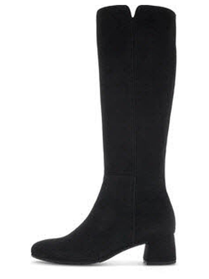 Schnürstiefeletten in schwarz