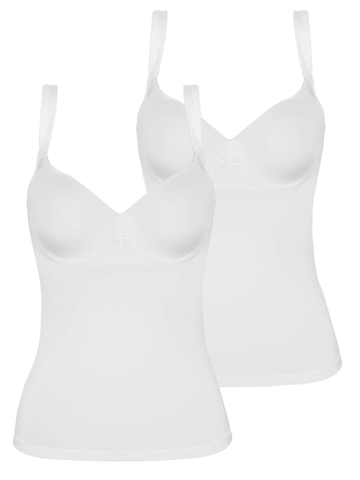 2er Pack BH Hemd Basic in weiss weiss