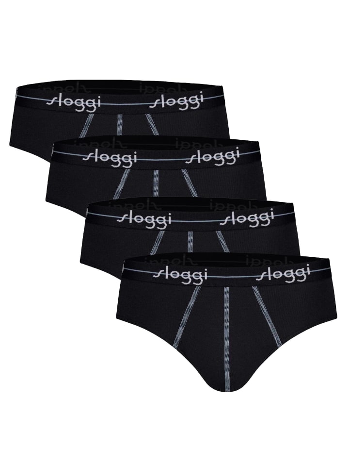 Slip 4er Pack in Schwarz