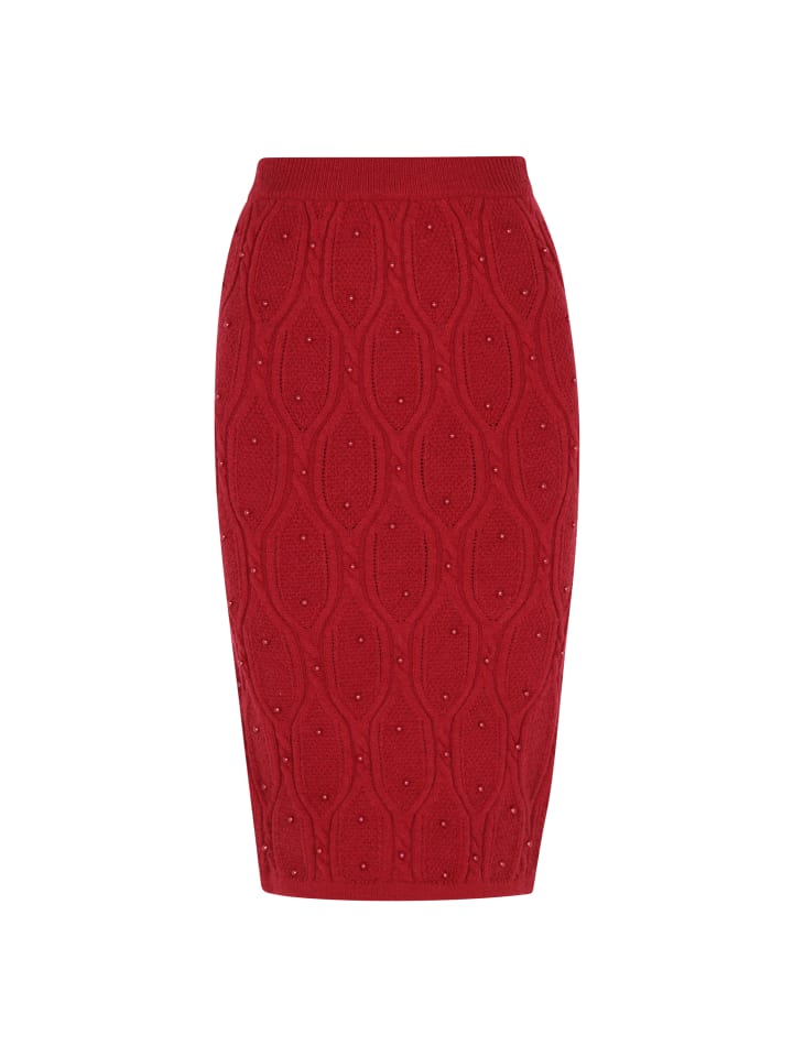 Women Skirt in burgundy