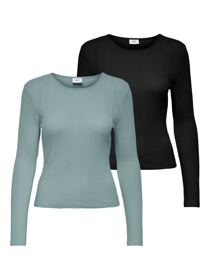 2er-Pack Top in Silver Blue