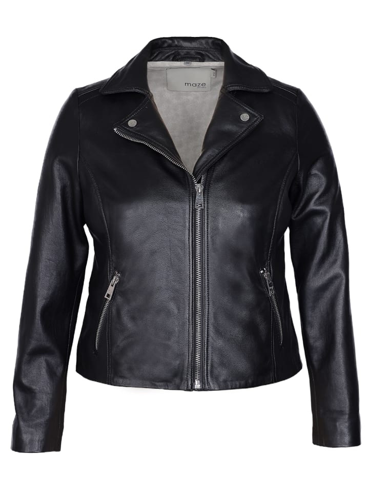 Lederjacke 42025057 in schwarz