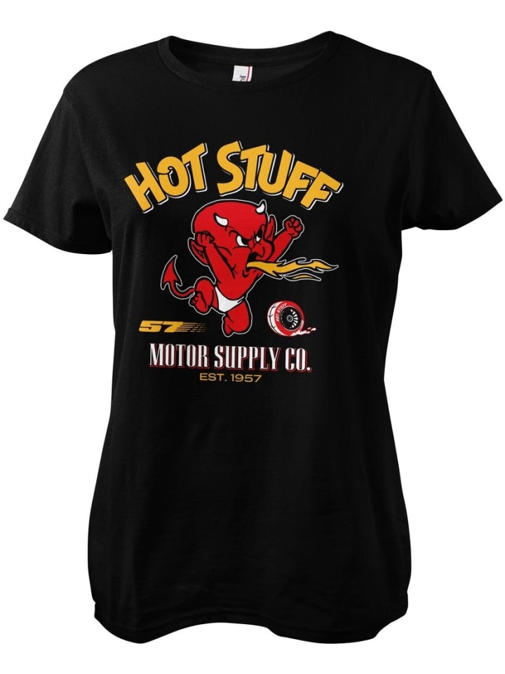 Shirt "Motor Supply Co Girly Tee" in Schwarz