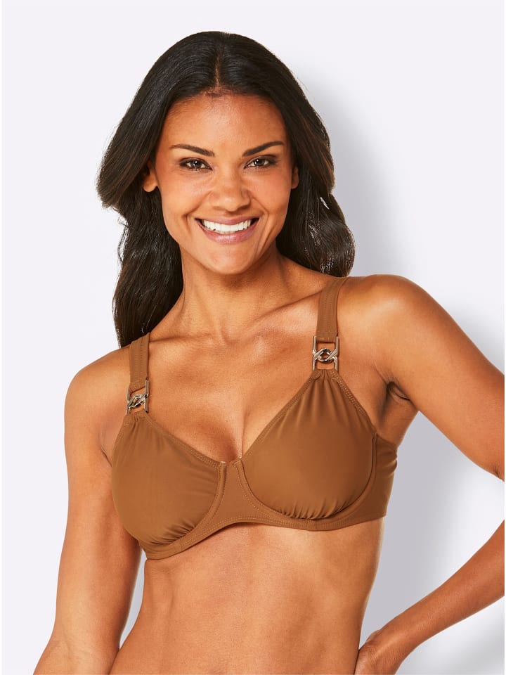 Bikini-Oberteil in cognac