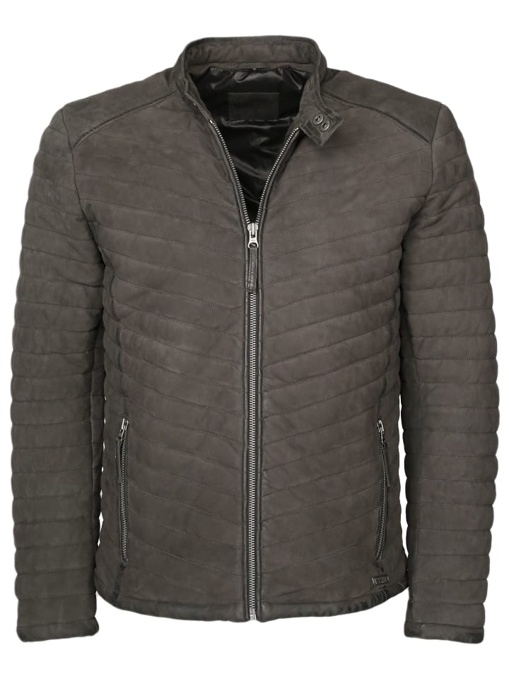 Lederjacke Jemo in graphit