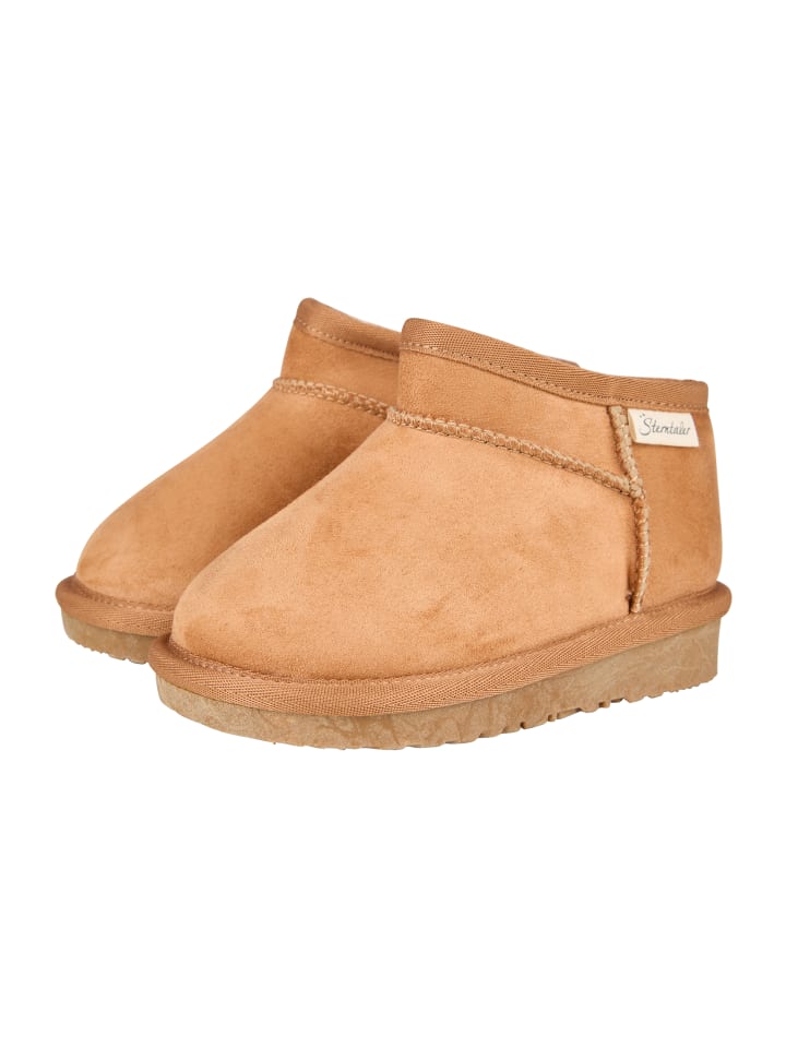 Halbschuh uni in braun melange