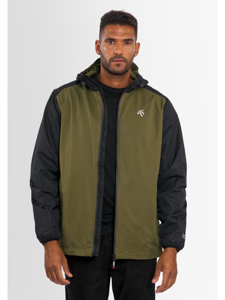 Regenjacke Alessandro Salvarini Herren Regenjacke AS322 in Olive