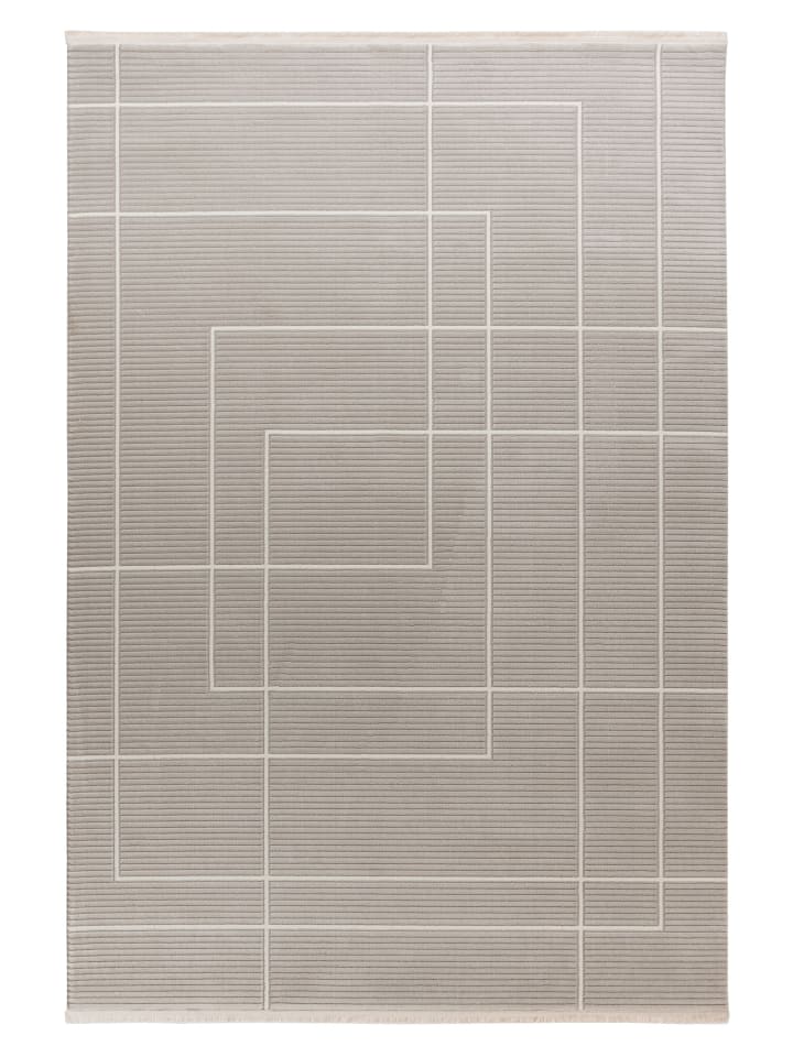 Wohnzimmer Teppich – Kurzflorteppich Stage 125 in silber