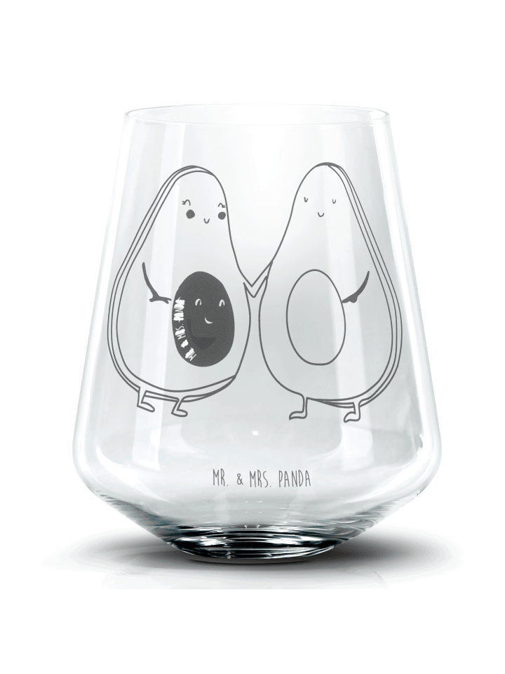 Tumbler Avocado Pärchen ohne Spruch in Transparent