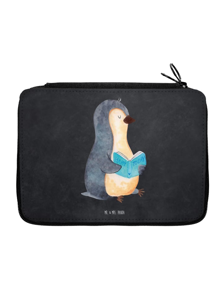 Faulenzermäppchen Pinguin Buch ohne Spruch in Kreidetafel