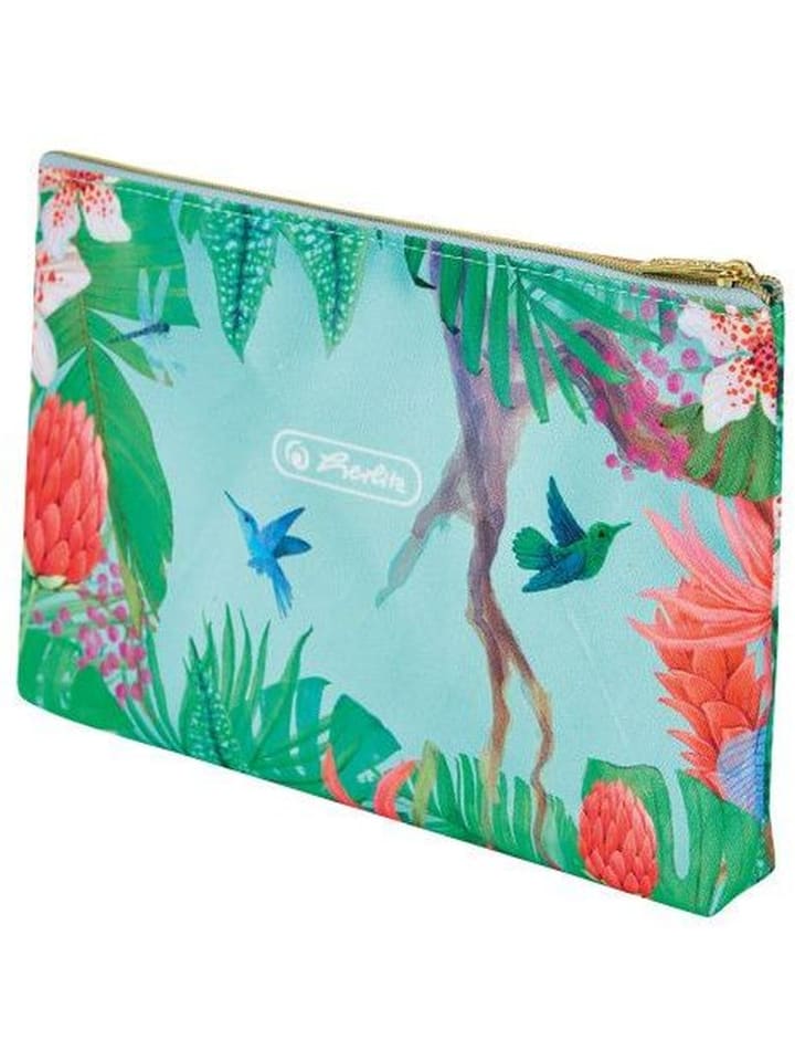 Schüleretui Faulenzer flach Polyester 220x25mm Ladylike Jungle