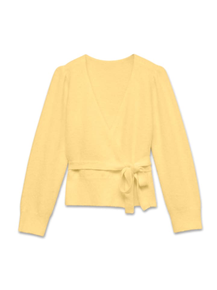 Strickjacke in Pale Banana