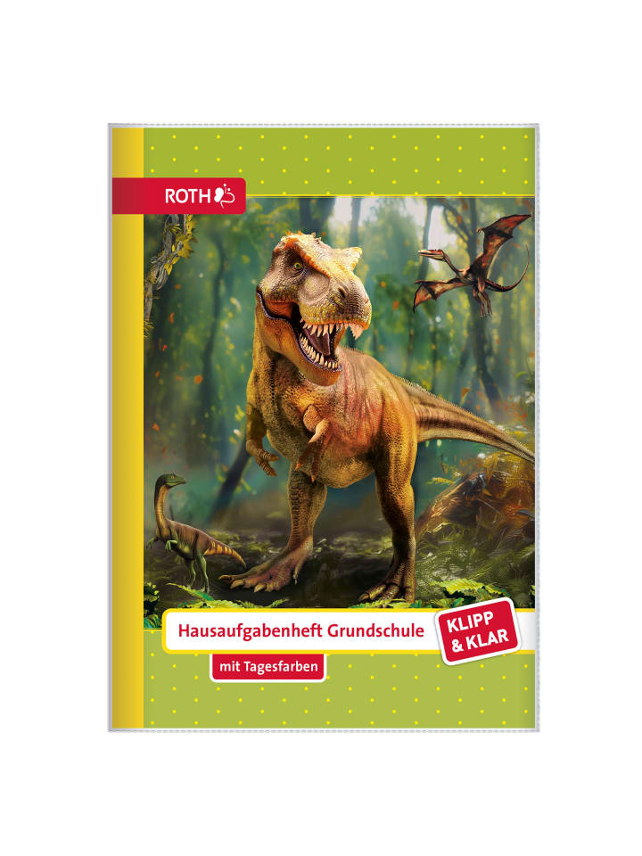 Klipp&Klar Hausaufgabenheft T-Rex Welt in Bunt