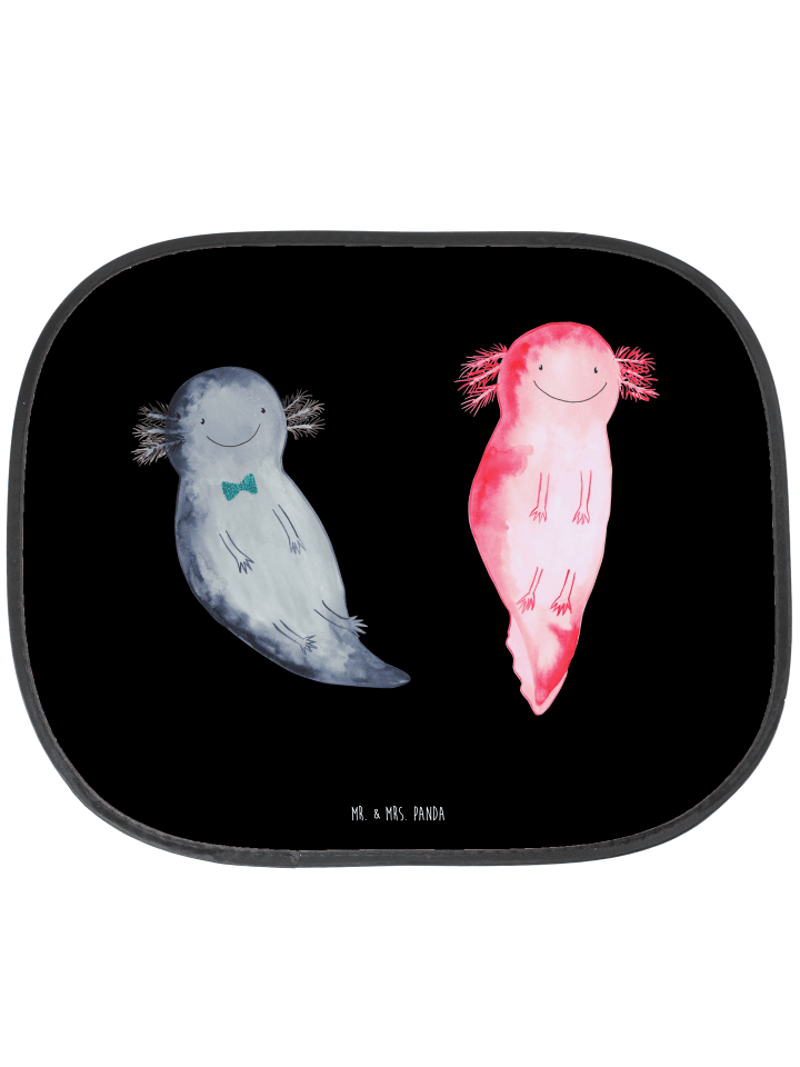 Sonnenschutz Auto Axolotl Liebe ohne Spruch in Schwarz