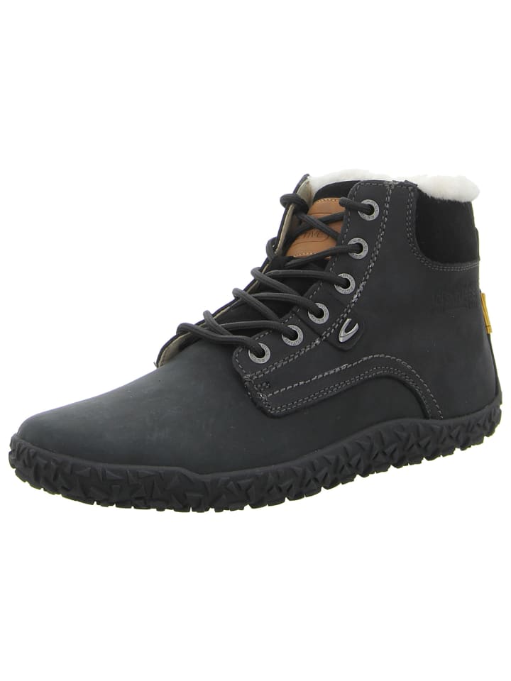 Schnürstiefelette in schwarz
