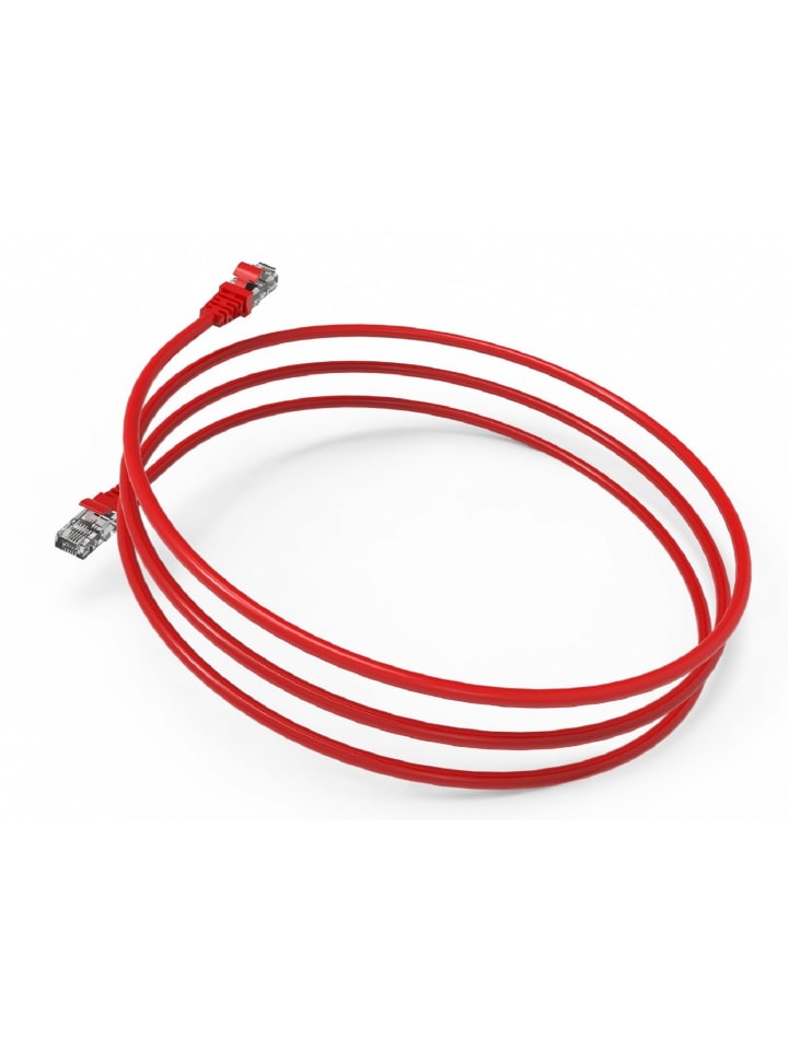 Inca ICAT6-0,50K RJ45 Cat6 UTP Netzwerkkabel Ethernetkabel in Rot