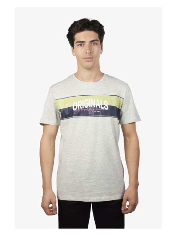Tshirt in Weiß/Weiß/Grau