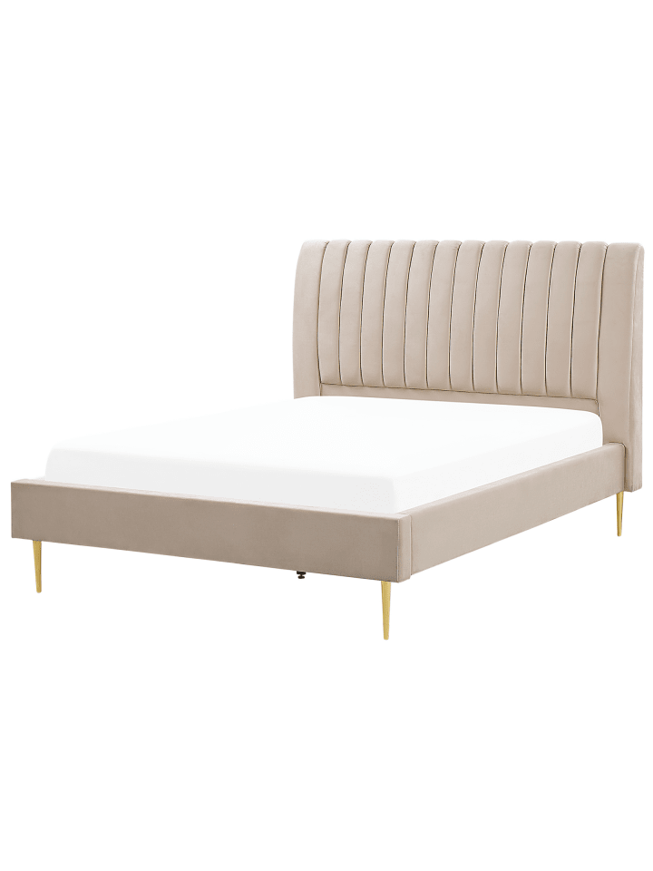 2-tlg Doppelbett MARVILLE in Beige