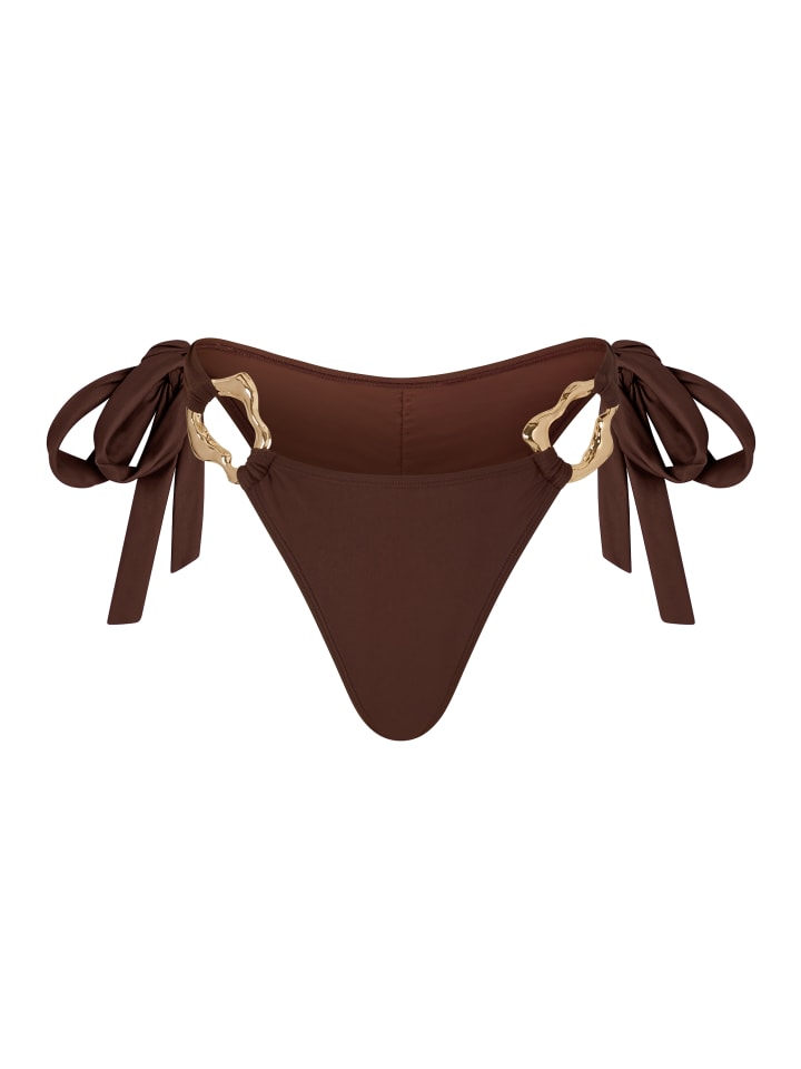 Bikinihose Hoop Tie in Brown