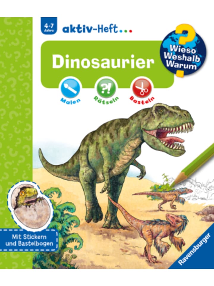 Buch - Wieso? Weshalb? Warum? aktiv-Heft - Dinosaurier