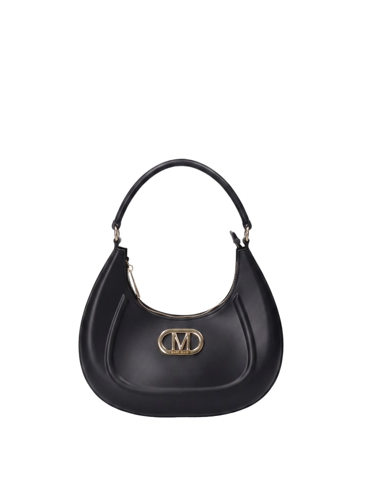 Borsa a Spalla in NERO E ORO CHIARO