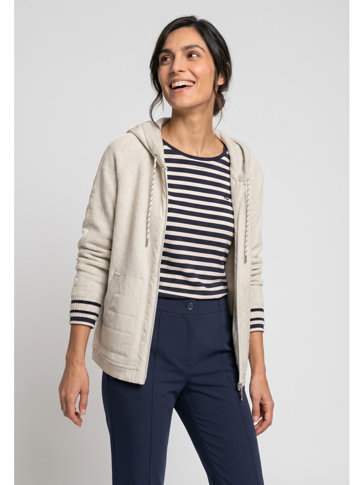 Strickcardigan in Almond Beige Melange