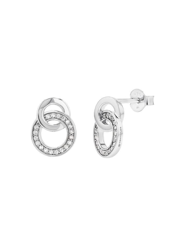Ohrstecker Silber 925, rhodiniert in silber
