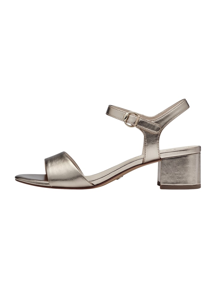Sandalen mit Absatz Gold
