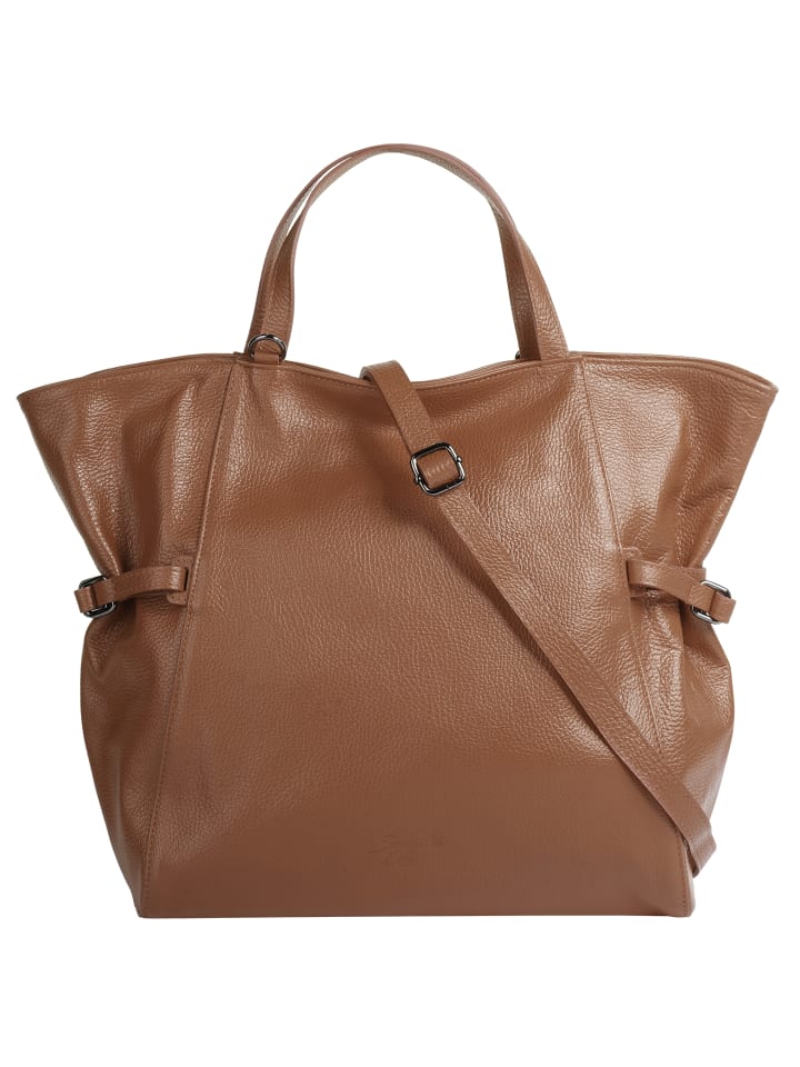 Shopper echt Leder in cognac