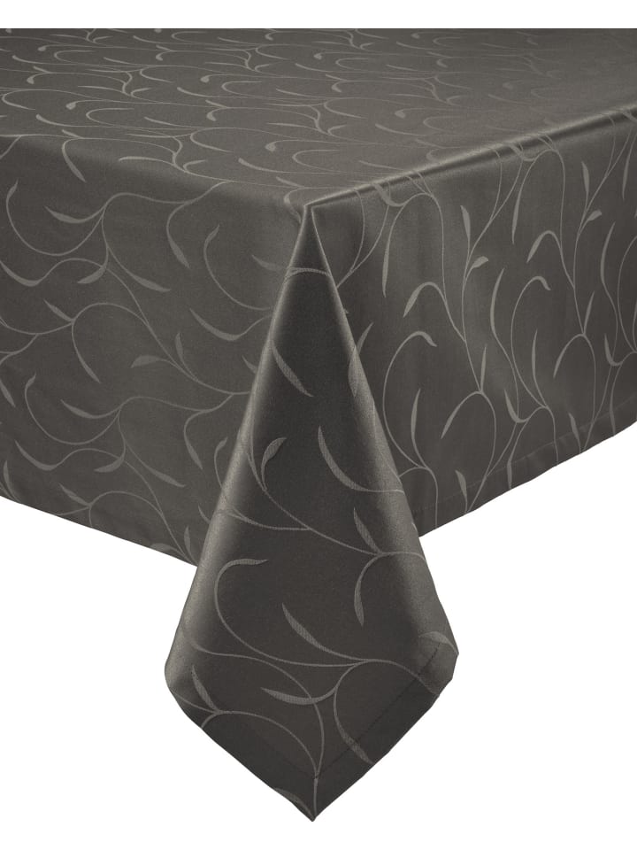 Jacquard Tischdecke Remscheid in anthrazit