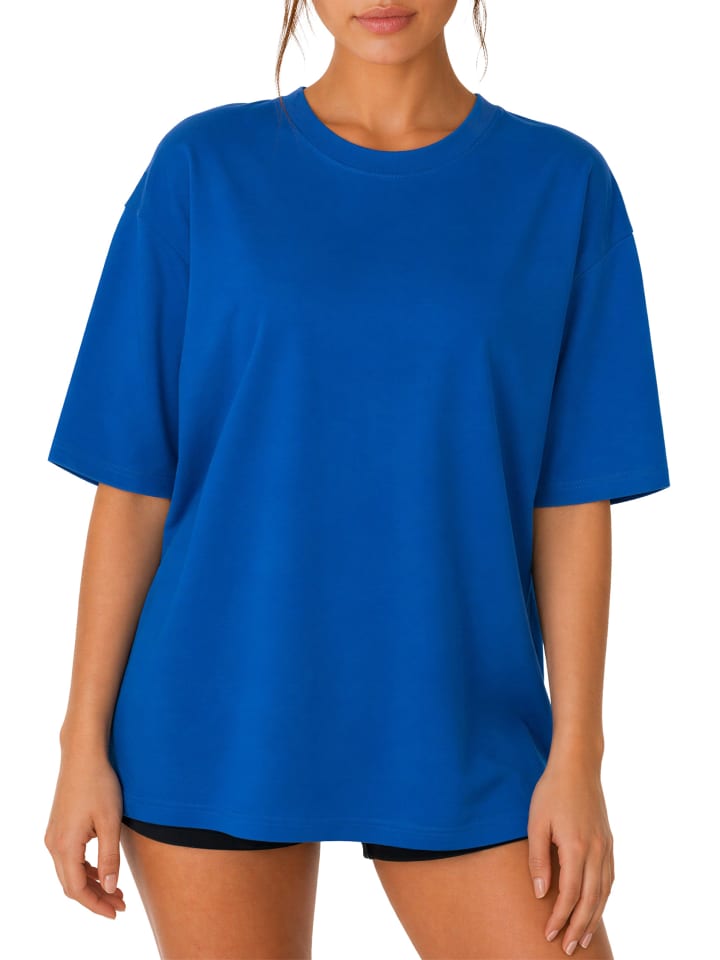 Damen Oversized Oversized T-Shirt in Navy Blue