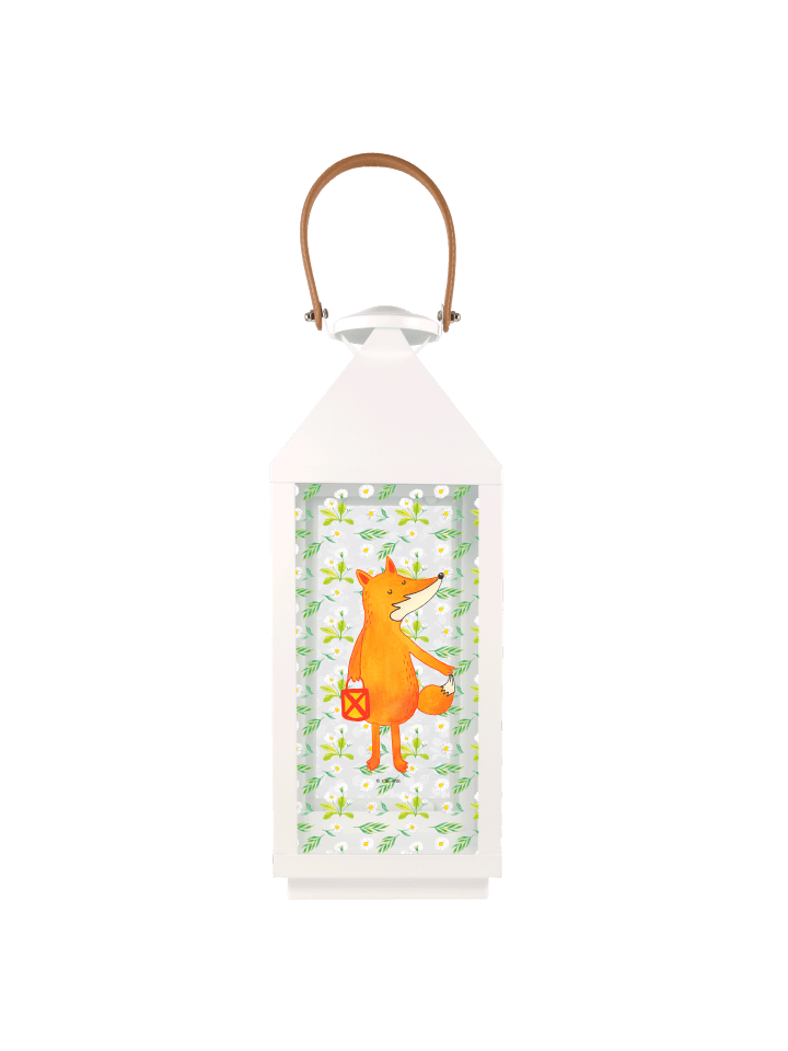 Windlicht Fuchs Laterne ohne Spruch in Transparent