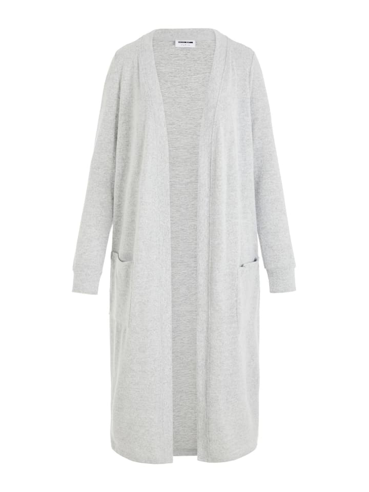 Strickjacke in Light Grey Melange