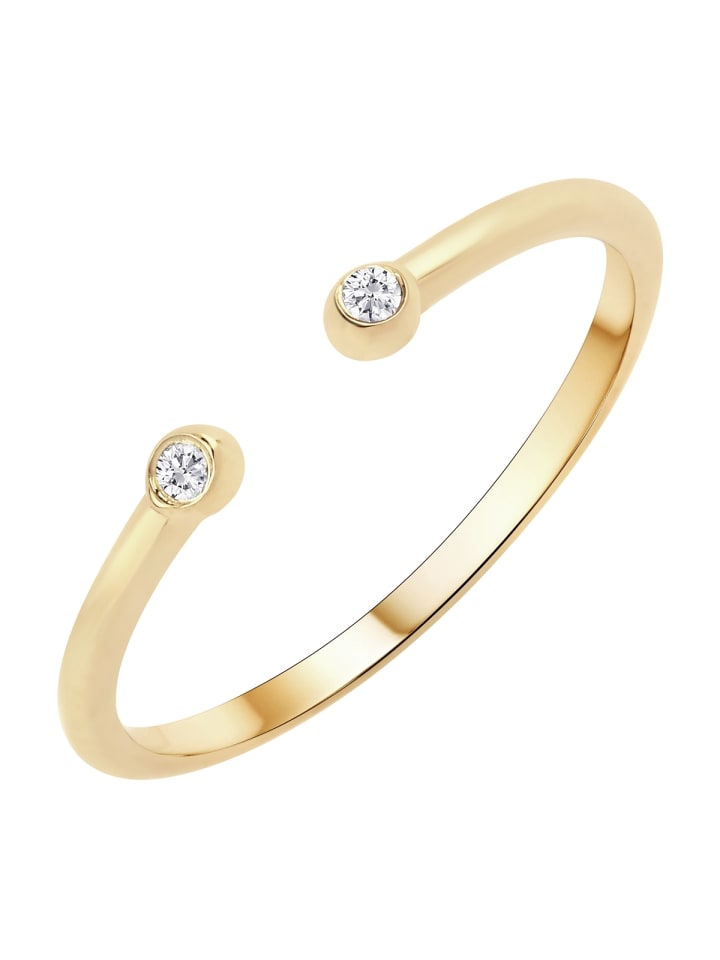 Ring aus Sterling Silber mit Topas in gelbgold