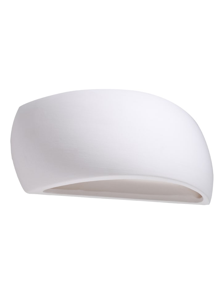 Keramik Wandleuchte PALERMO in Weiß Lichtrichtung auf und ab loft G9 NICE LAMPS