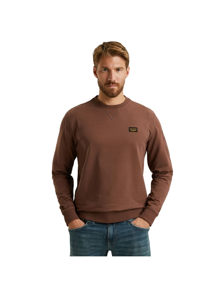 Sweatshirt CREWNECK AMERICAN CLASSIC in Braun