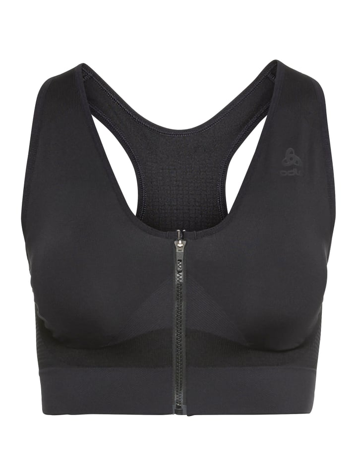 Sport-BH Seamless high in Schwarz