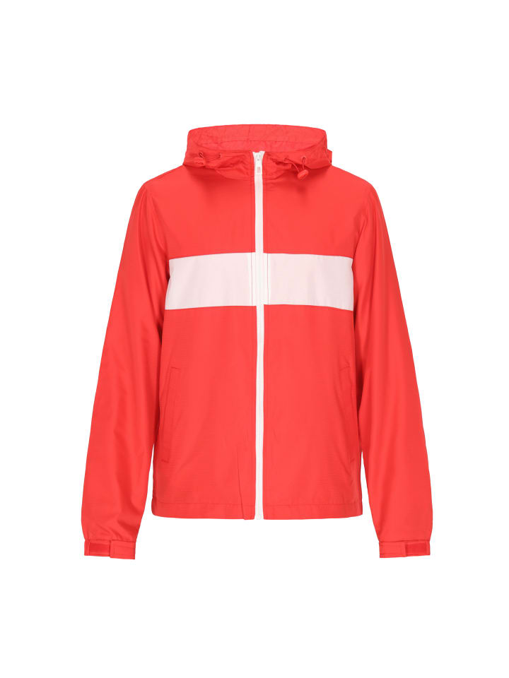 Herren Jacke in Rot Weiss