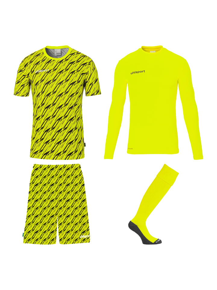 Torwart-Sets Progressive Kids in fluo gelb/schwarz