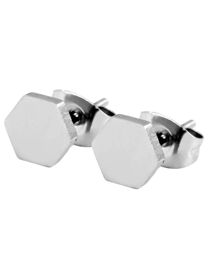 Damen Ohrringe – Ohrstecker aus Edelstahl in silber