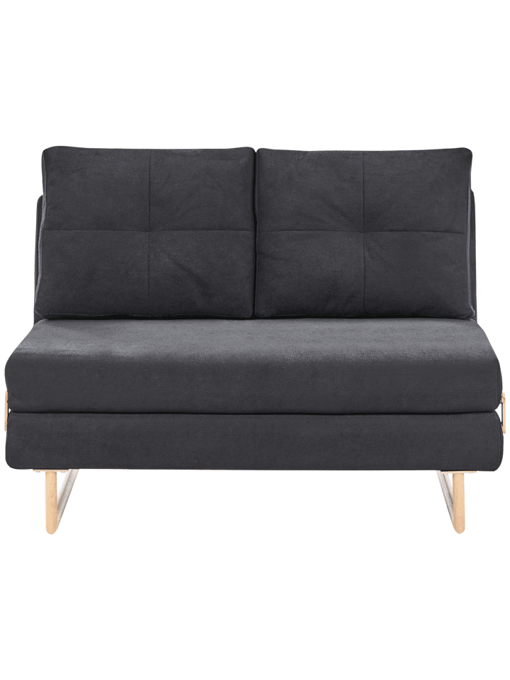 3-tlg Schlafsofa JERSLEV in Schwarz/Braun