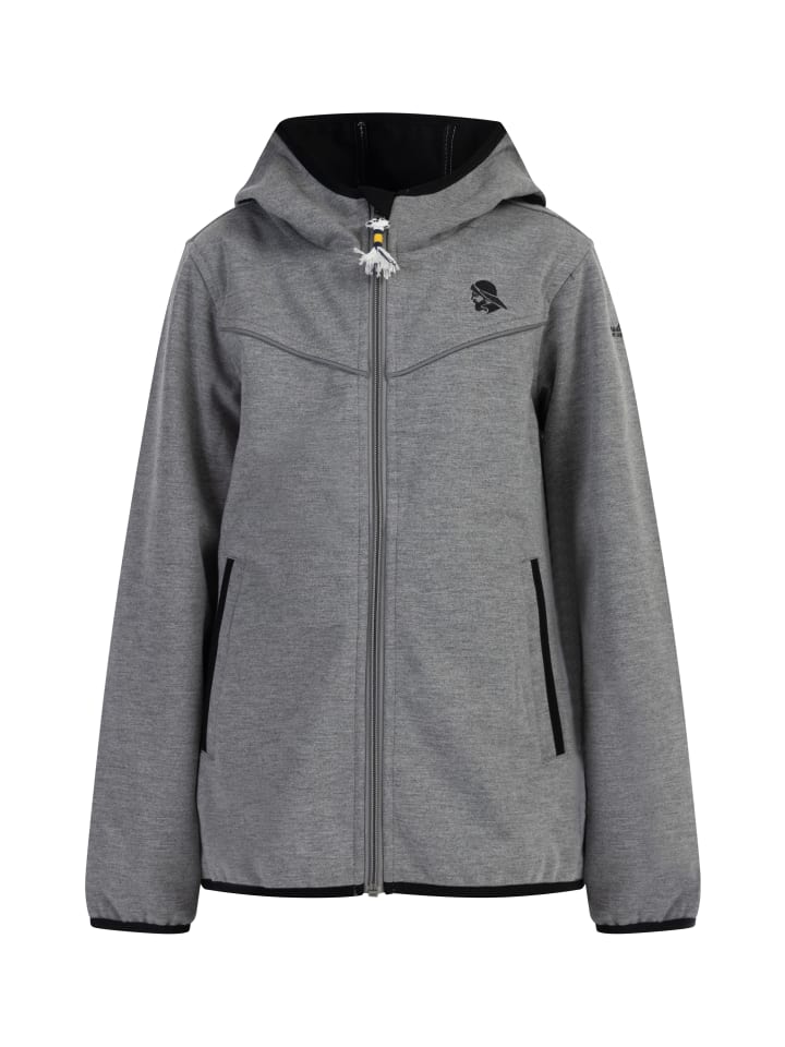 Jungen Funktionsjacke in Grau Melange
