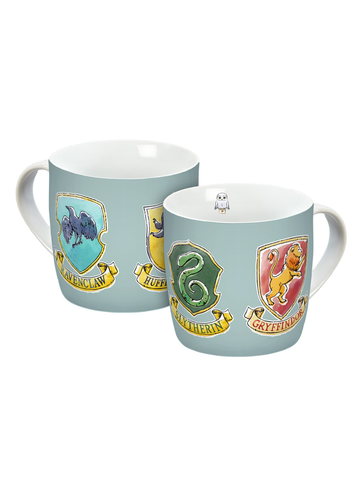 Tasse Harry Potter Wappen Watercolor World in Grau - 250ml