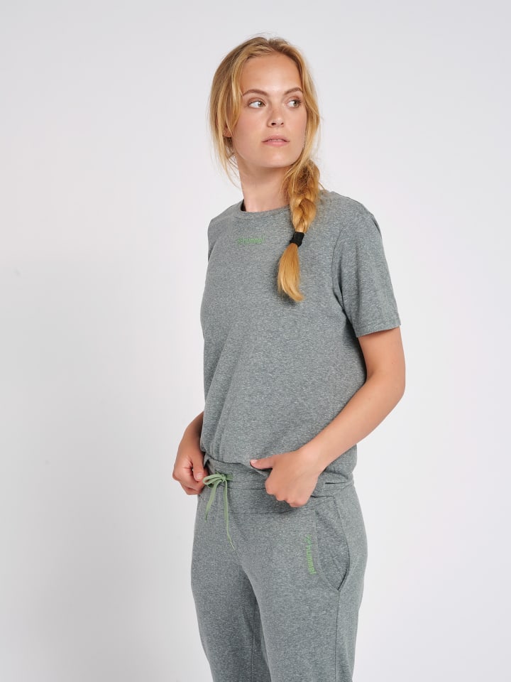 T-Shirt Hmlzandra Damen in DARKEST SPRUCE MELANGE