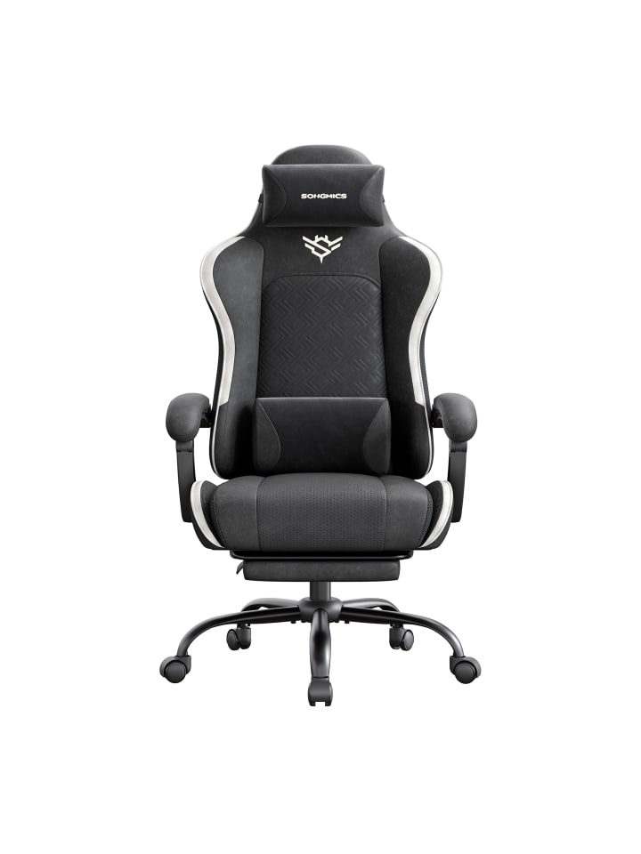 Gaming-Stuhl Cathy in Schwarz - (B)70 x (H)133 x (T)70 cm