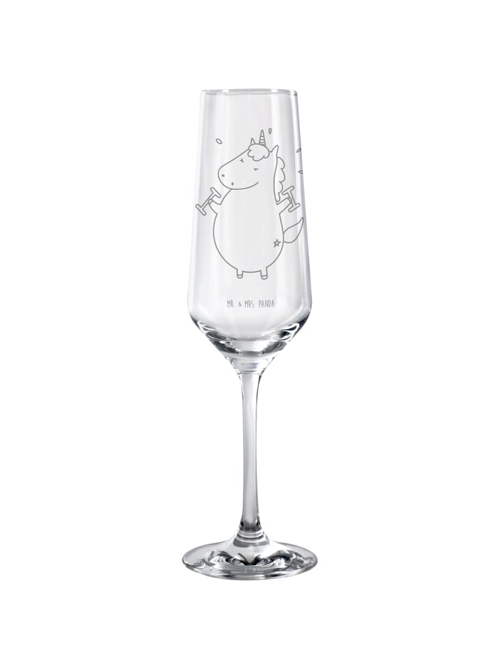 Trinkglas Einhorn Fitness ohne Spruch in Transparent