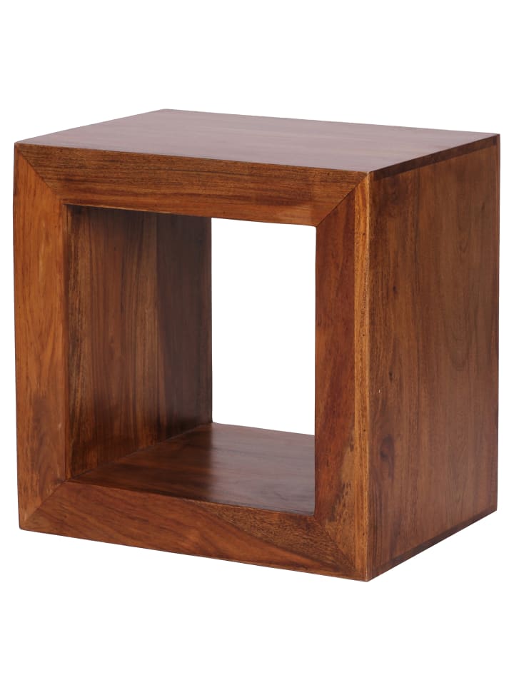 Bücherregal in Braun / Sheesham / 33x44x44