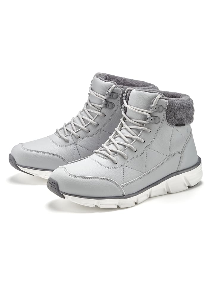 Stiefelette in grau